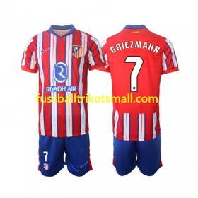Fußballtrikots Atlético Madrid Griezmann 7 Kinder 2024-2025 Kurzarm Heimtrikotsatz kaufen
